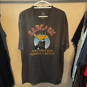 Warner Bros. Gray Sarcasm Graphic Tee